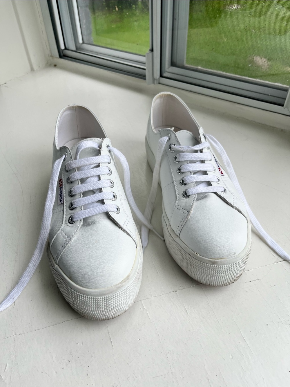 Superga White Canvas Slip-On Sneaker